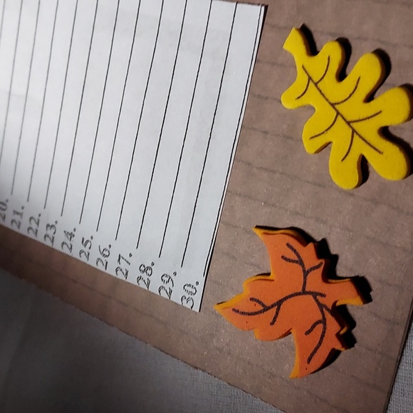 Handmade One of a Kind 12 Month Calendar on a Ring - Picture 9 of 15